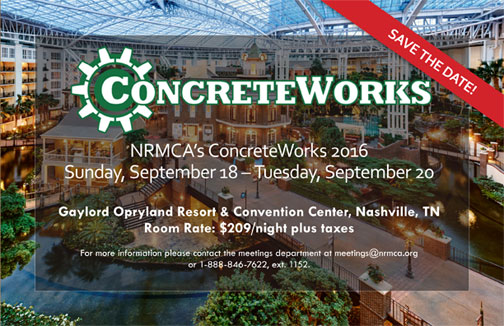 NRMCA ConcreteWorks 2016