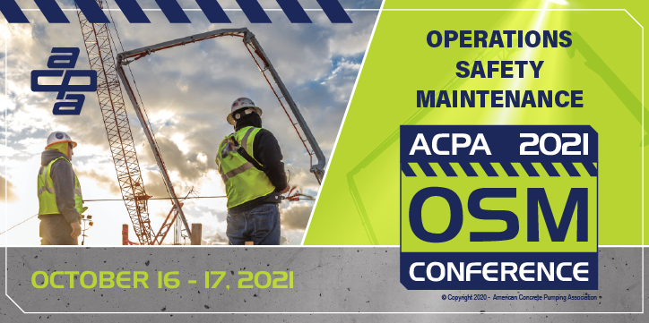 American Concrete Pumping Association The Source For Concrete Pumpers Contractors Manufacturers Safety Programs Concrete Equipment Insurance And More