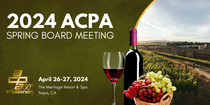 2024 Spring Board Meeting - Napa, CA