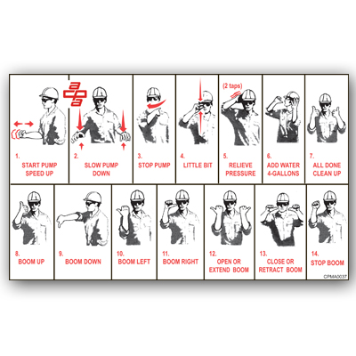 Hand Signals Decal | American Concrete Pumping Association
